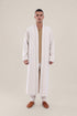 Long coat in wool blend